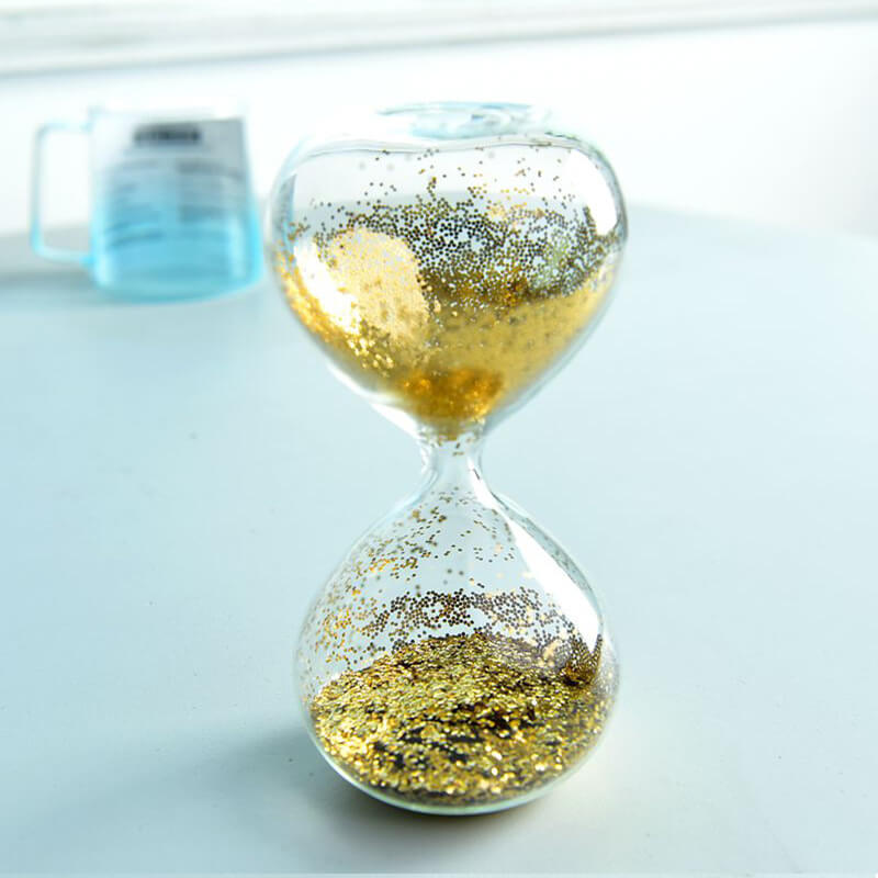 Sablier Paillette Or